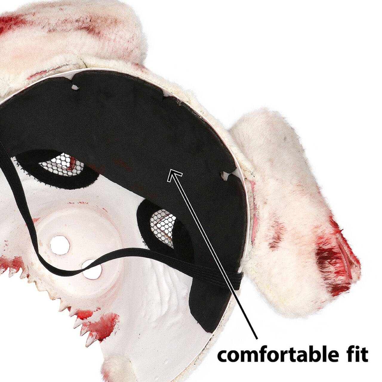 Op deze afbeelding zie je een Accessoires, van het merk Boland. Masker Bloederig Varken