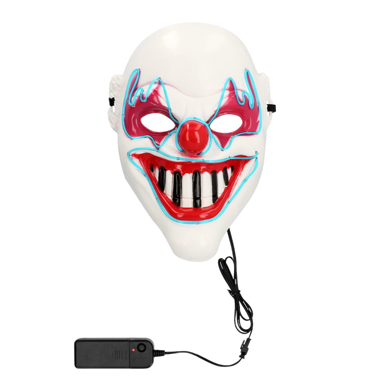 Op deze afbeelding zie je een Accessoires, van het merk Boland. Masker Evil Smiling Clown Met Licht