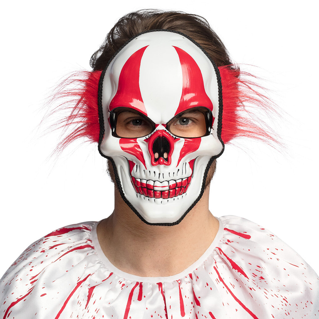 Op deze afbeelding zie je een Accessoires, van het merk Boland. Masker Skull Clown Scary Harry