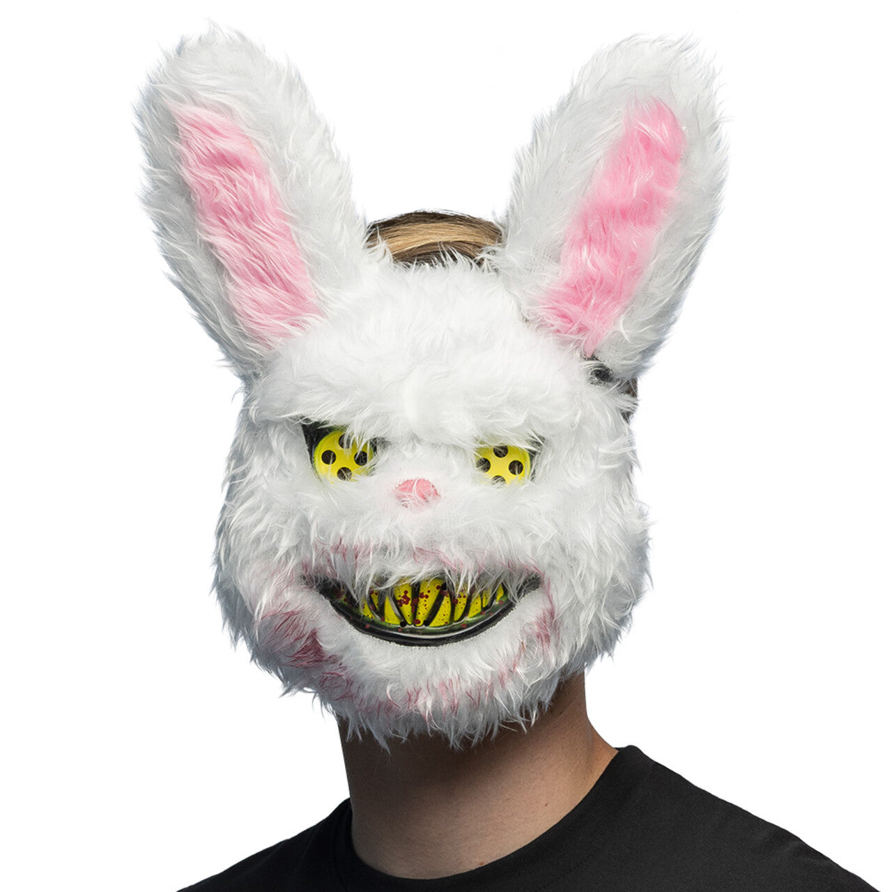 Op deze afbeelding zie je een Accessoires, van het merk Boland. Masker Scary White Rabbit