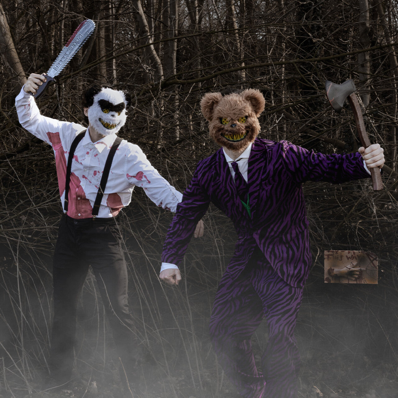 Op deze afbeelding zie je een Accessoires, van het merk Boland. Masker Scary Mean Bear