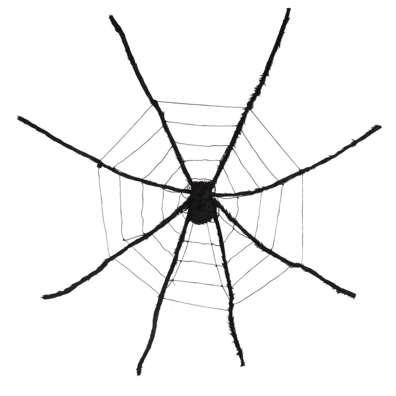 Op deze afbeelding zie je een Decoratie, van het merk Boland. Spookachtig Spinnenweb Met XL Spin