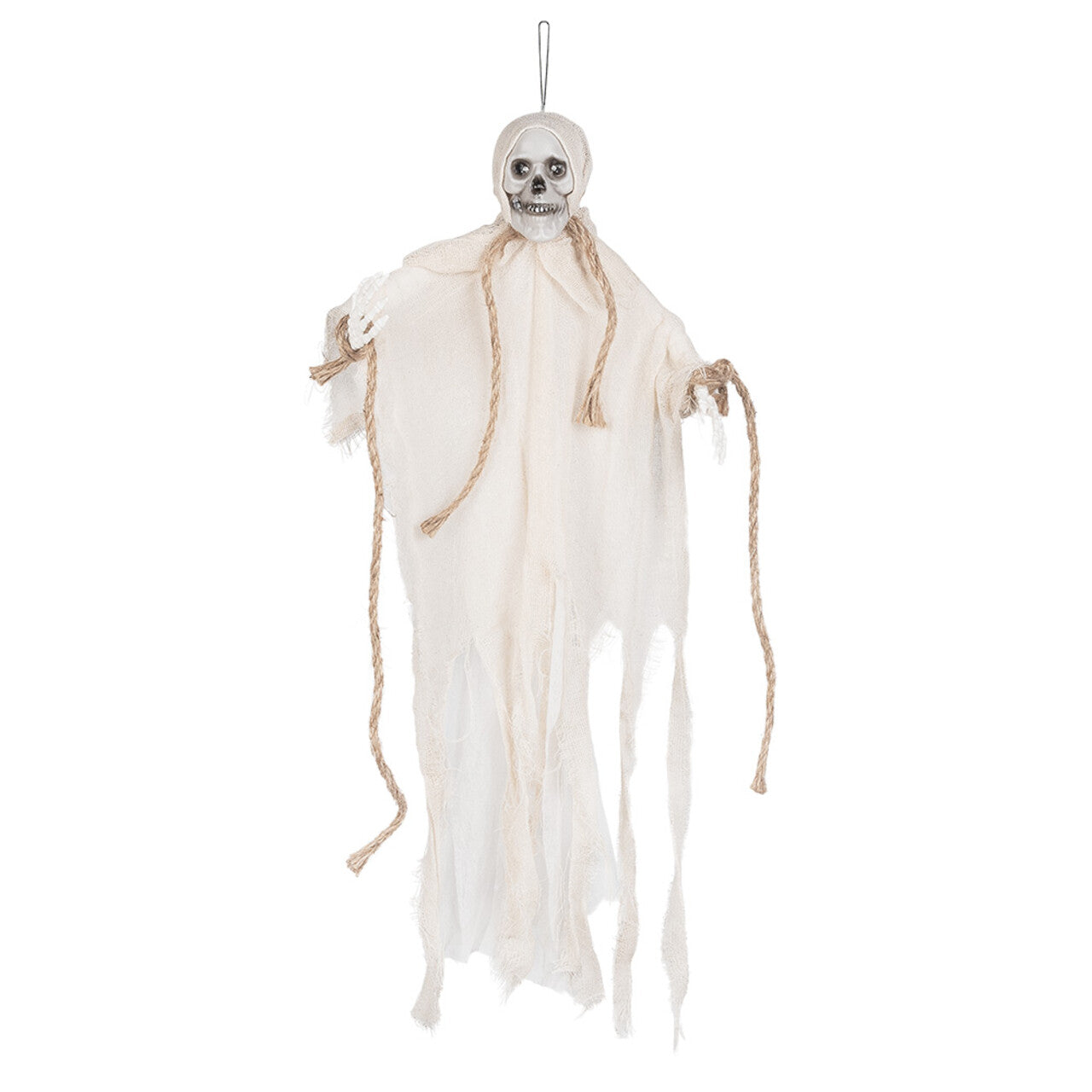 Op deze afbeelding zie je een Decoratie, van het merk Boland. Hangdecoratie Skeleton Ghost Met Licht En Geluid