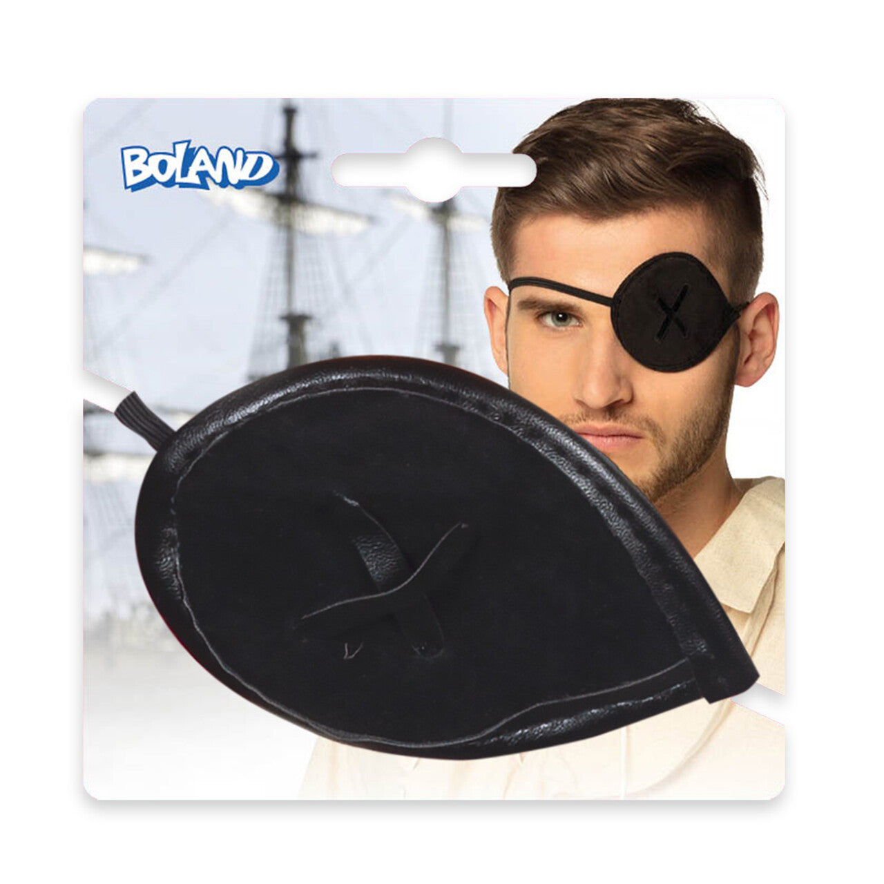 Op deze afbeelding zie je een Accessoires, van het merk Boland. Piratenooglapje One Eye Look
