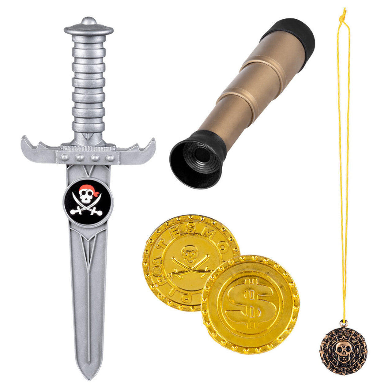 Op deze afbeelding zie je een Accessoires, van het merk Boland. Set Piraat Thomas Windvlaag