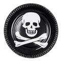 Piraten Classic Skull Bordjes 10 Stuks