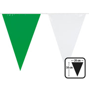 Op deze afbeelding zie je een Decoratie, van het merk Boland. Pe Vlaggenlijn Groen / Wit