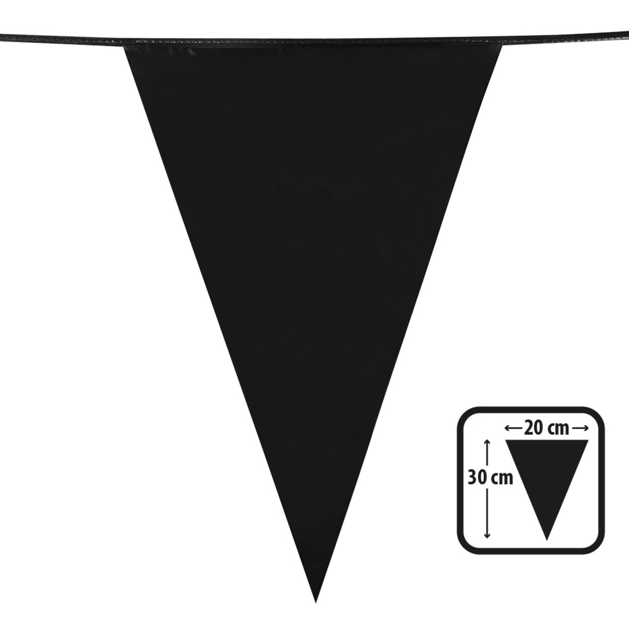 Op deze afbeelding zie je een Decoratie, van het merk Boland. Pe Vlaggenlijn Zwart Halloween Feestje