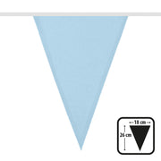 Op deze afbeelding zie je een Decoratie, van het merk Boland. Vlaggenlijn Baby Blauw