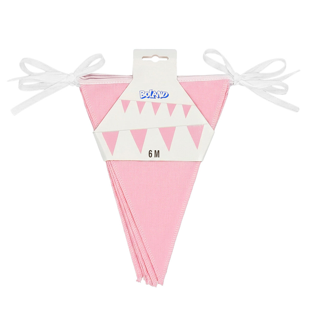 Op deze afbeelding zie je een Decoratie, van het merk Boland. Vlaggenlijn Baby Roze