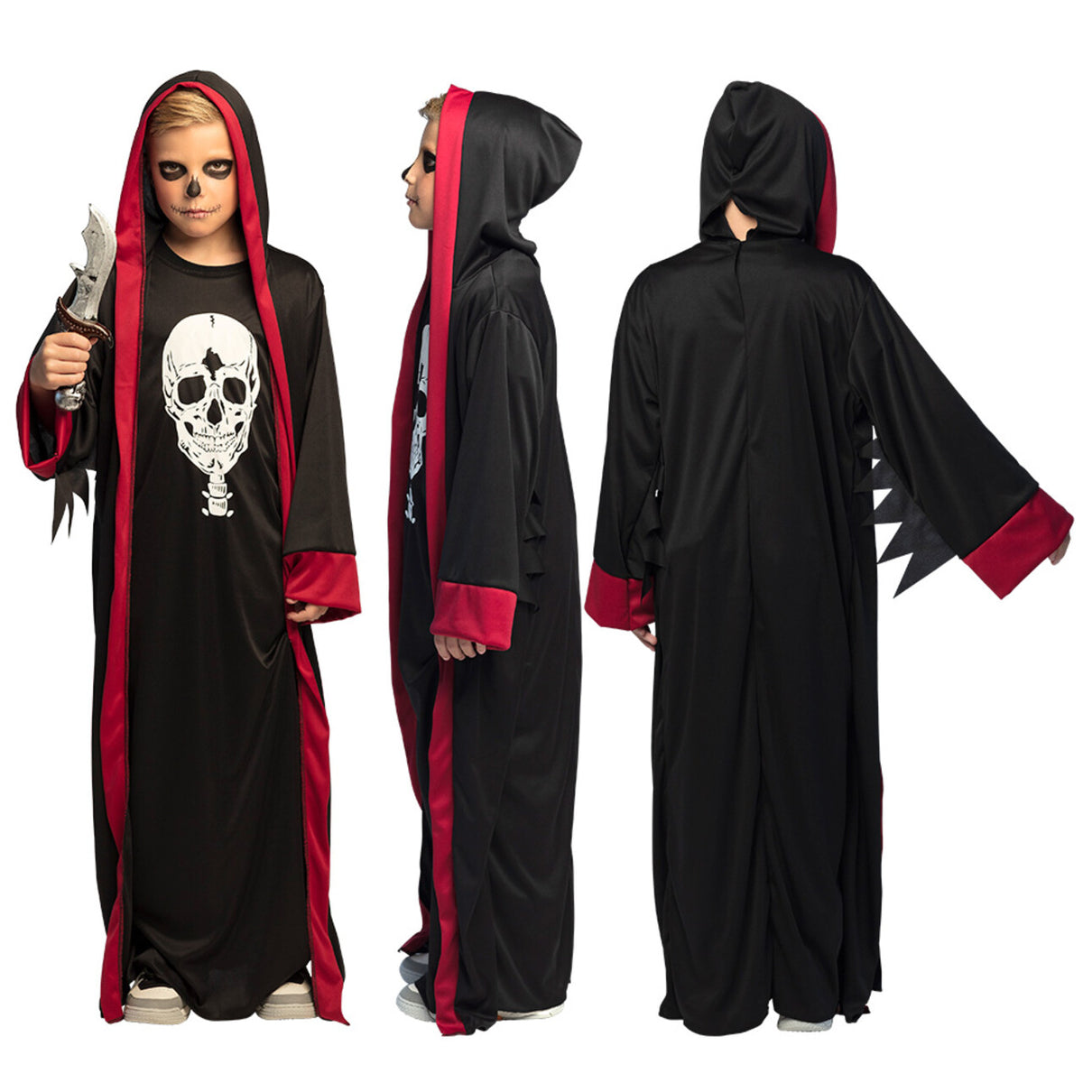 Op deze afbeelding zie je een Kostuums, van het merk Boland. Voodoo Crypt Master Kind Kostuum
