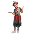 Evil Zombie Clownette Meisje Kostuum