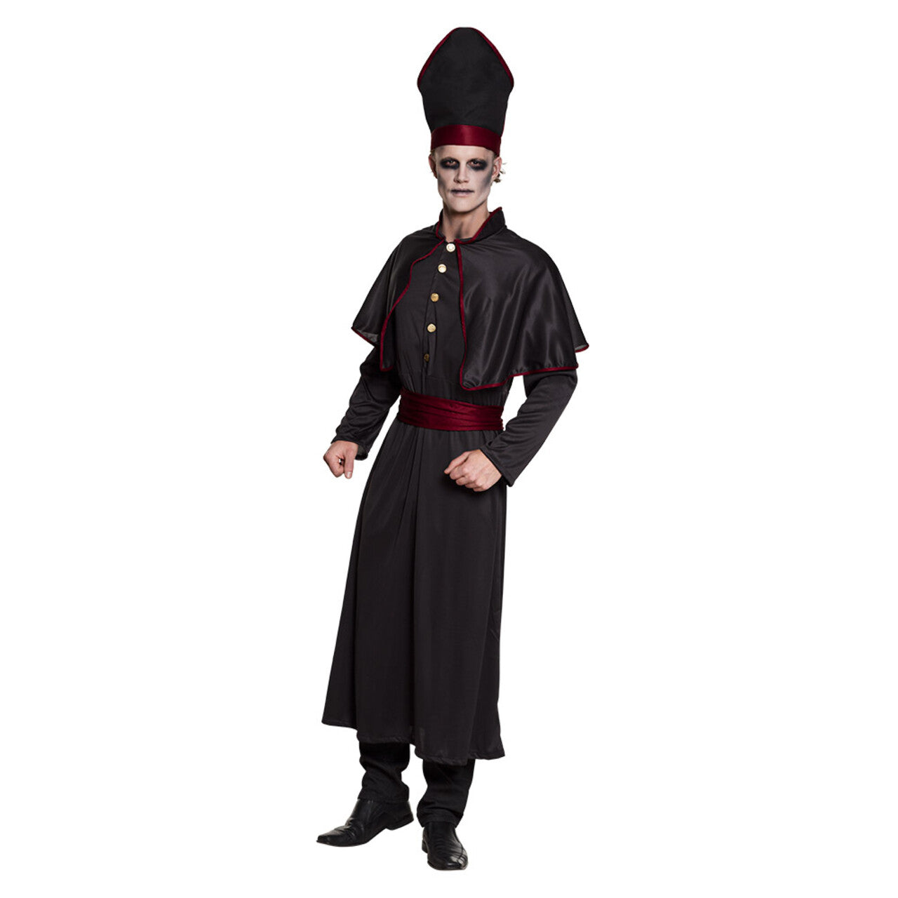 Op deze afbeelding zie je een Kostuums, van het merk Boland. Priester Van Het Schaduwrijk Man Kostuum