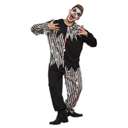 Op deze afbeelding zie je een Kostuums, van het merk Boland. Enge Nachtcircus Clown Man Kostuum