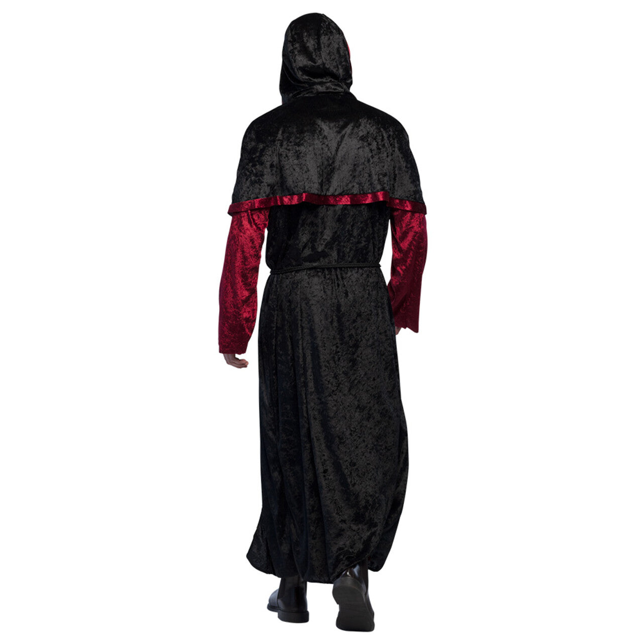 Op deze afbeelding zie je een Kostuums, van het merk Boland. Zwarte Magie Necromancer Kostuum