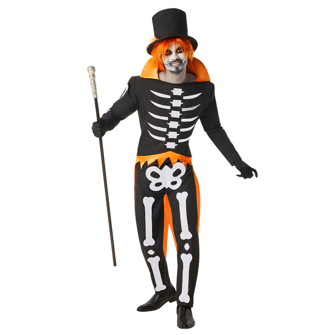 Op deze afbeelding zie je een Kostuums, van het merk Boland. Groovy Scary Skeleton Kostuum