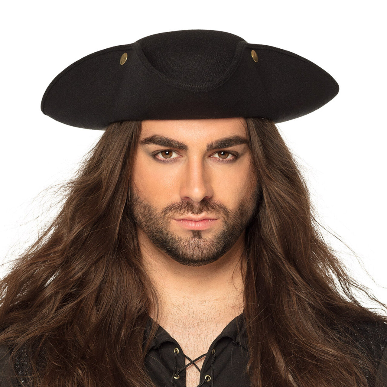 Op deze afbeelding zie je een Accessoires, van het merk Boland. Piratenhoed Admiraal William Zwarthoed