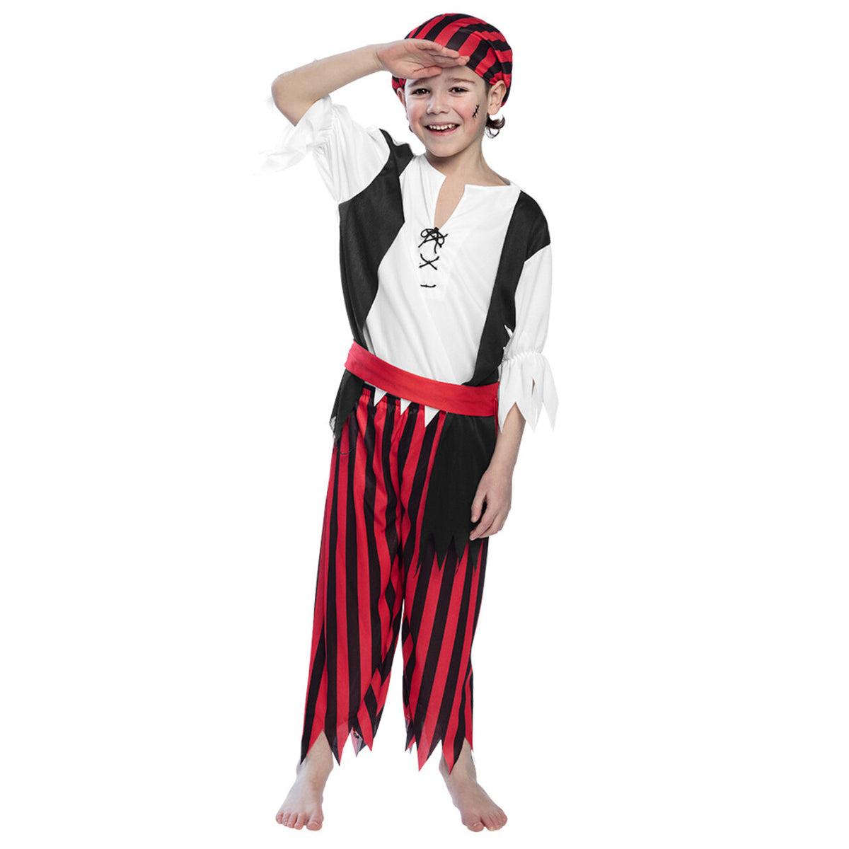 Op deze afbeelding zie je een Kostuums, van het merk Boland. Jeugdige Piraat Jack Jongen Kostuum