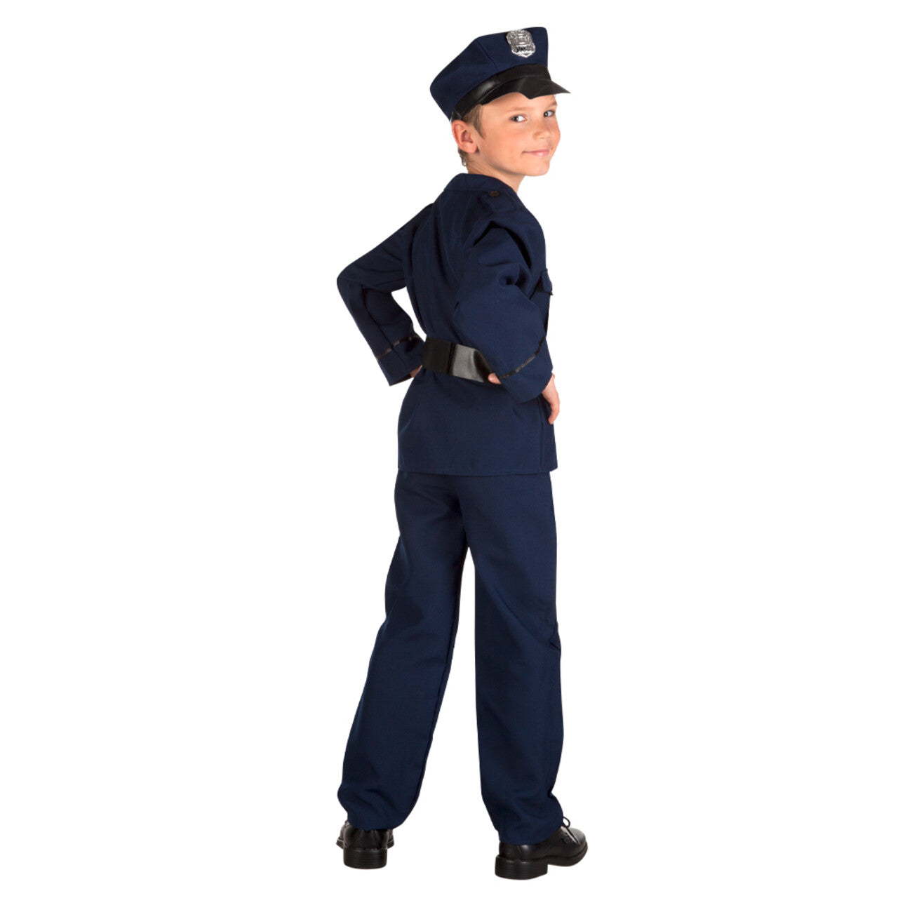 Op deze afbeelding zie je een Kostuums, van het merk Boland. Politieagent Woutje Arrest Jongen Kostuum