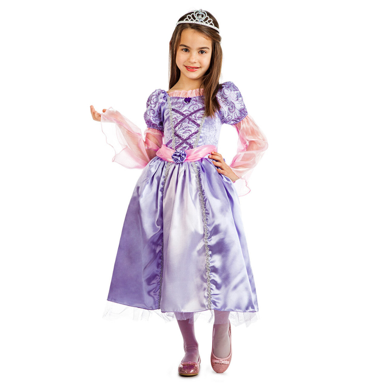 Op deze afbeelding zie je een Kostuums, van het merk Boland. Schone Prinses Victoria Meisje Kostuum