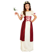 Op deze afbeelding zie je een Kostuums, van het merk Boland. Middeleeuwse Jonkvrouw Brunhilda Meisje Kostuum