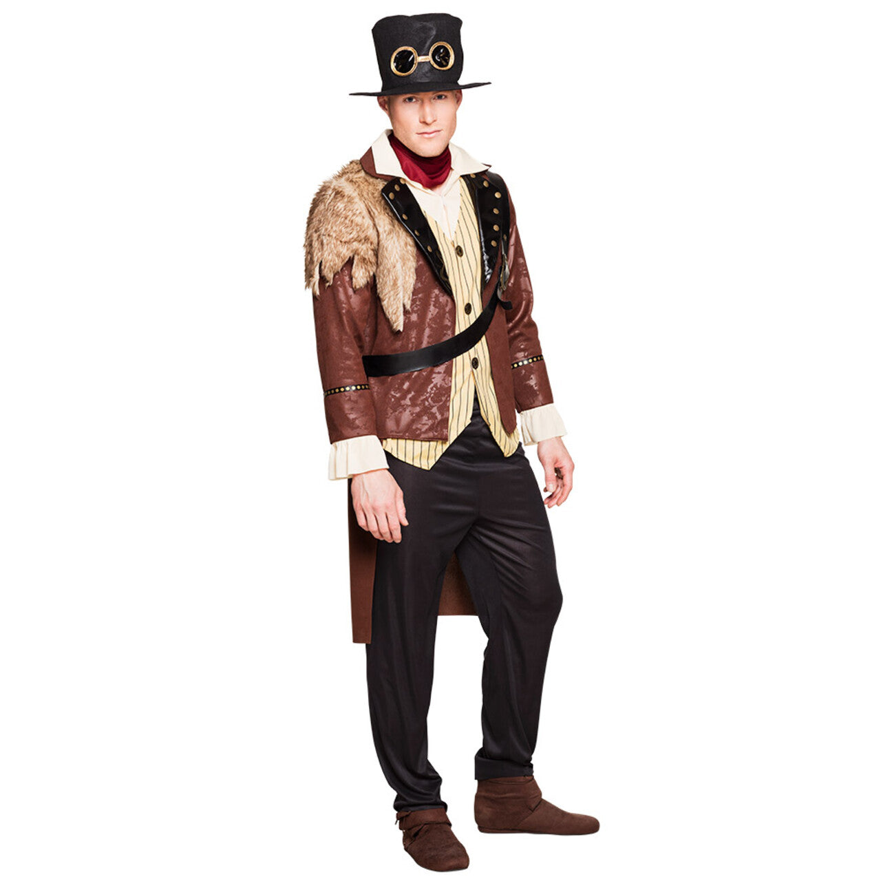 Op deze afbeelding zie je een Kostuums, van het merk Boland. Steampunkiaan Jared Steam Man Kostuum