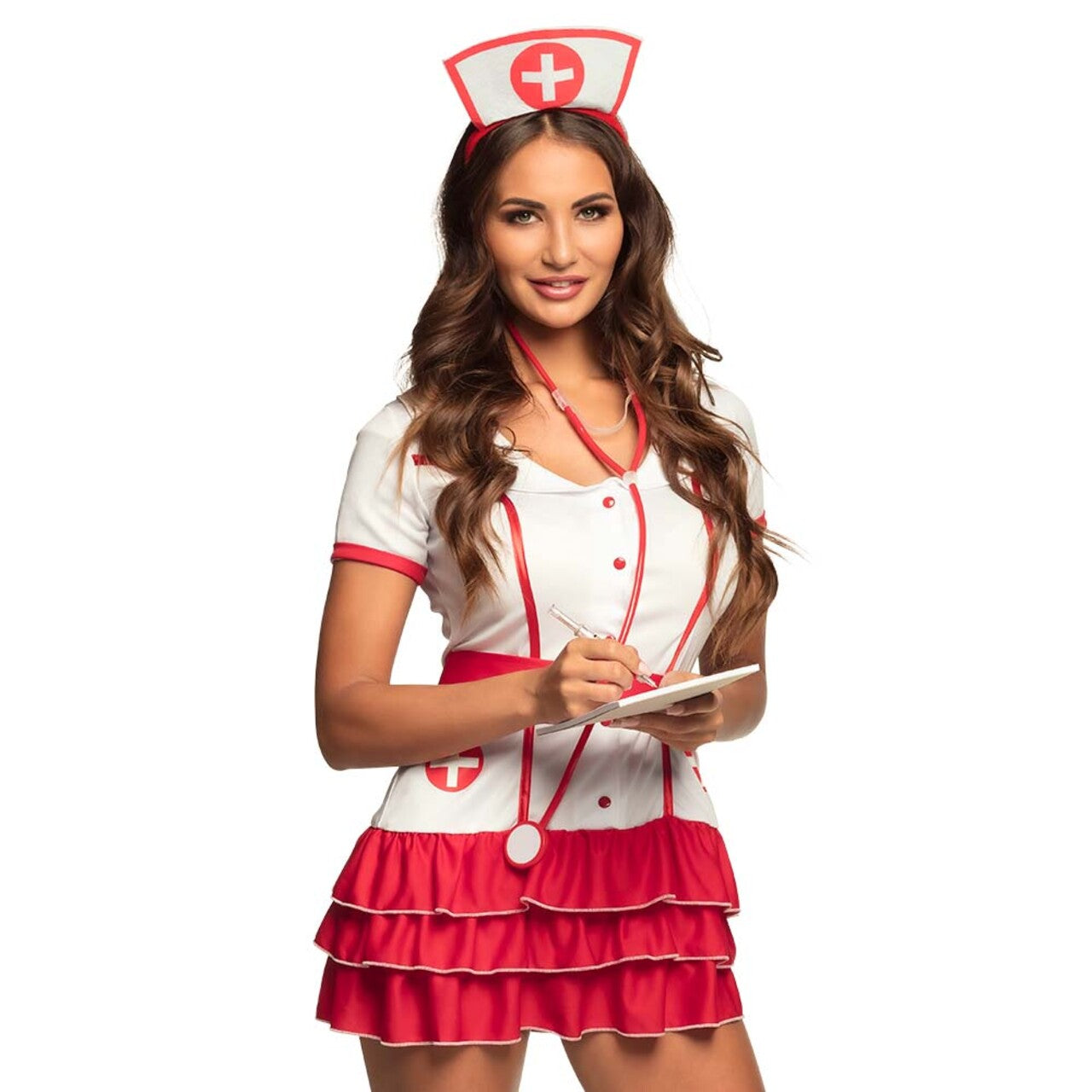 Op deze afbeelding zie je een Kostuums, van het merk Boland. Hospital Hottie Vrouw Kostuum