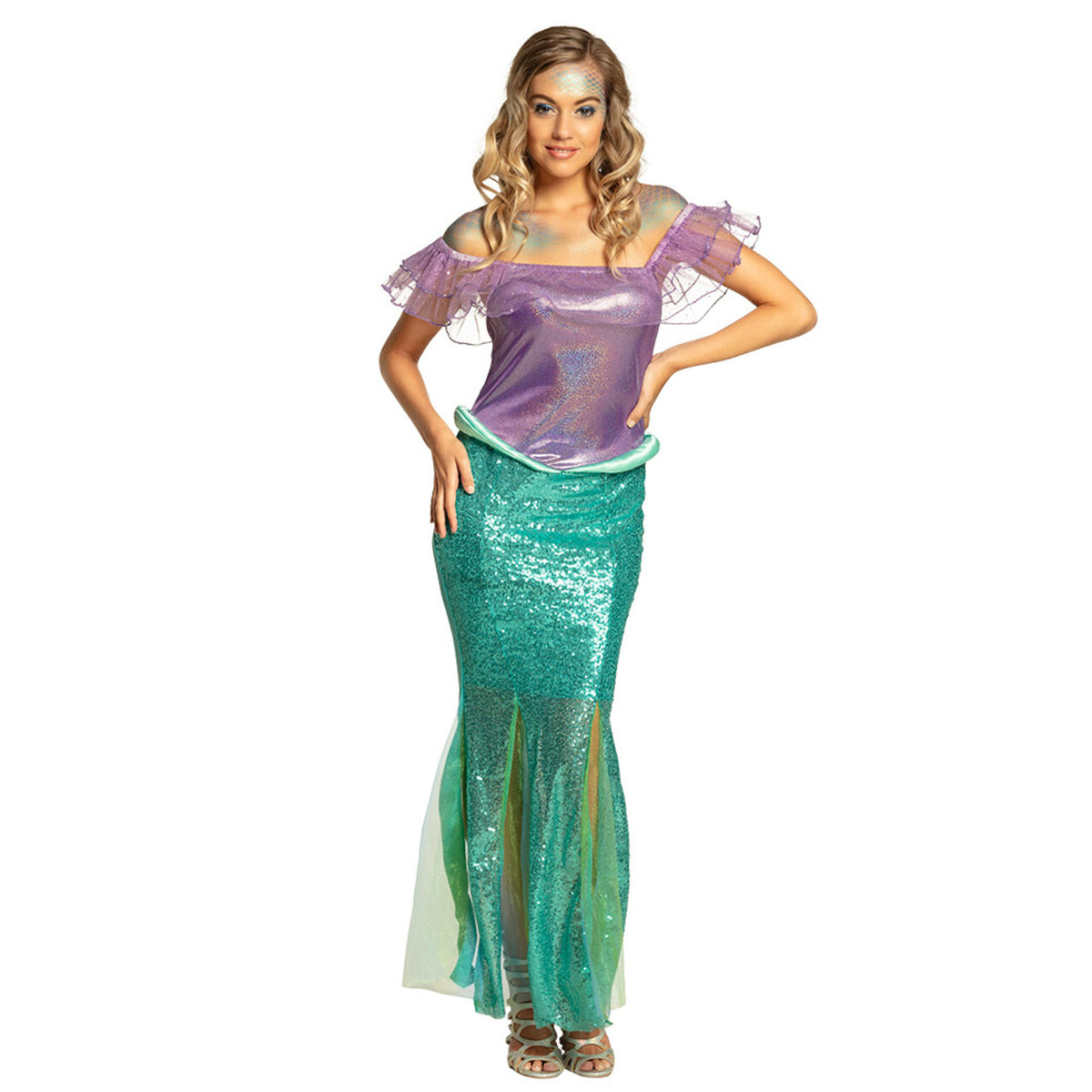 Op deze afbeelding zie je een Kostuums, van het merk Boland. Zeemeermin Princess Sea Secret Vrouw Kostuum