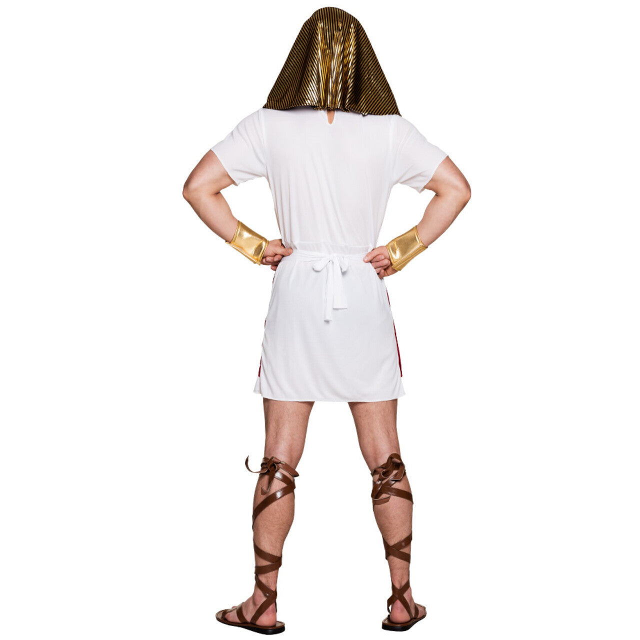 Op deze afbeelding zie je een Kostuums, van het merk Boland. Oorlogszuchtige Farao Thoetmosis Man Kostuum