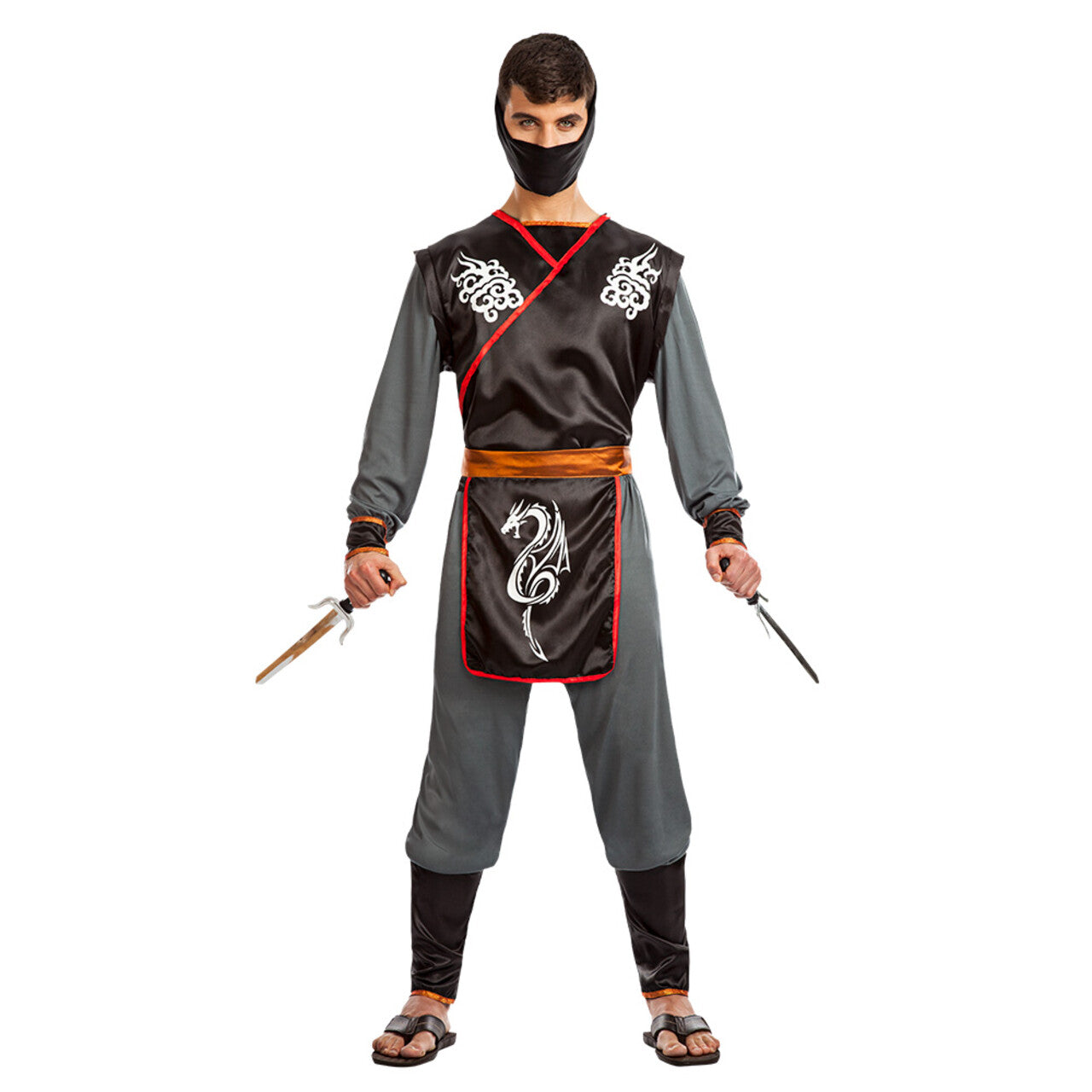 Op deze afbeelding zie je een Kostuums, van het merk Boland. Ninja Yurei Kage Man Kostuum