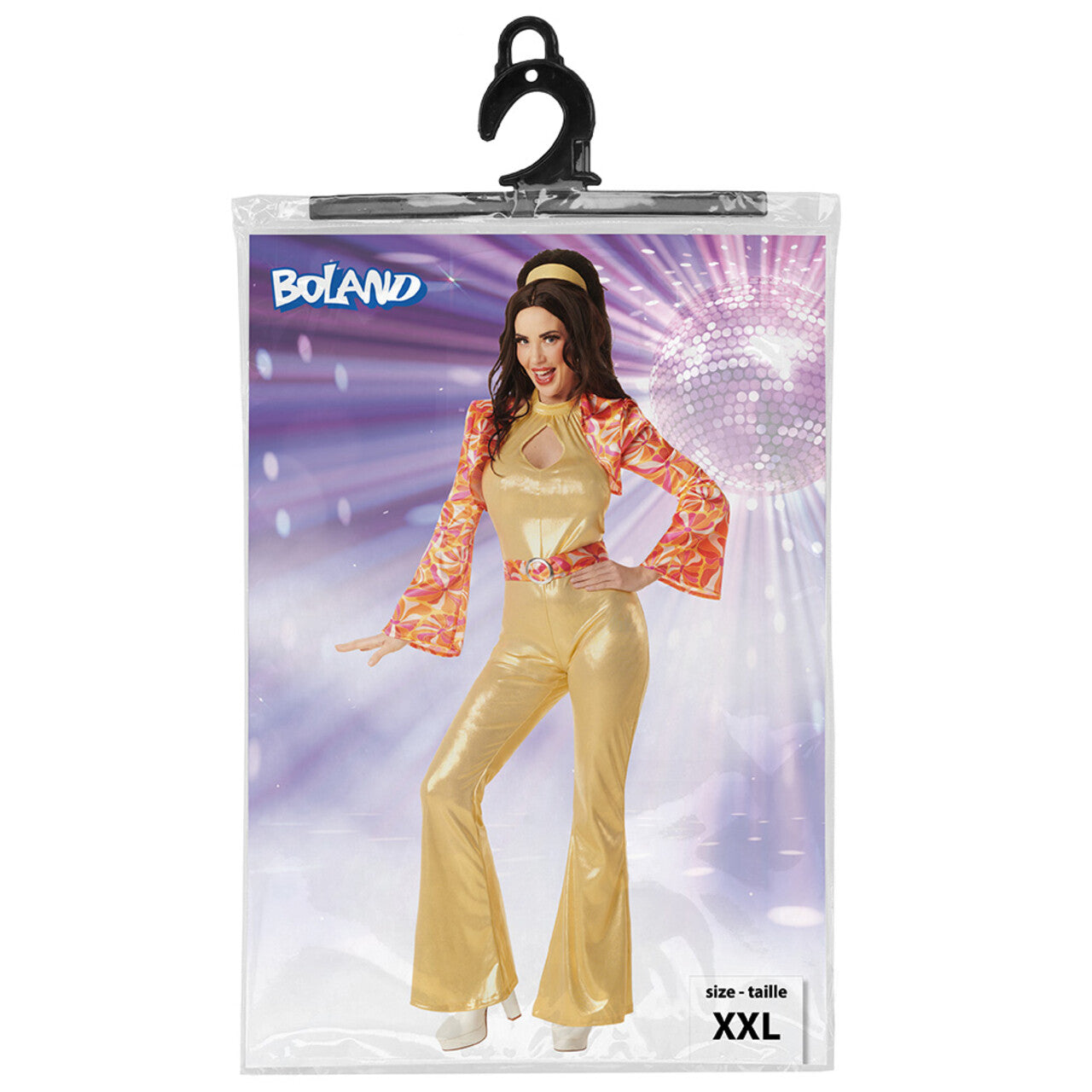 Op deze afbeelding zie je een Kostuums, van het merk Boland. Funky Doll Queen Vrouw Kostuum