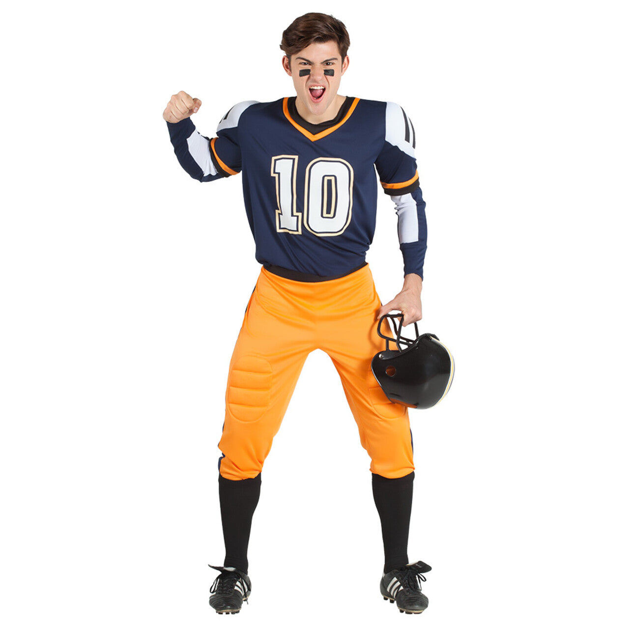 Op deze afbeelding zie je een Kostuums, van het merk Boland. American Football Nummer 10 Man Kostuum