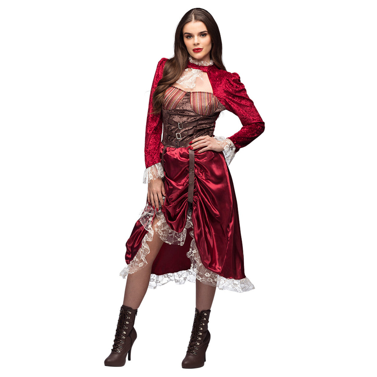 Op deze afbeelding zie je een Kostuums, van het merk Boland. Steampunk Fantasy Almira Vrouw Kostuum