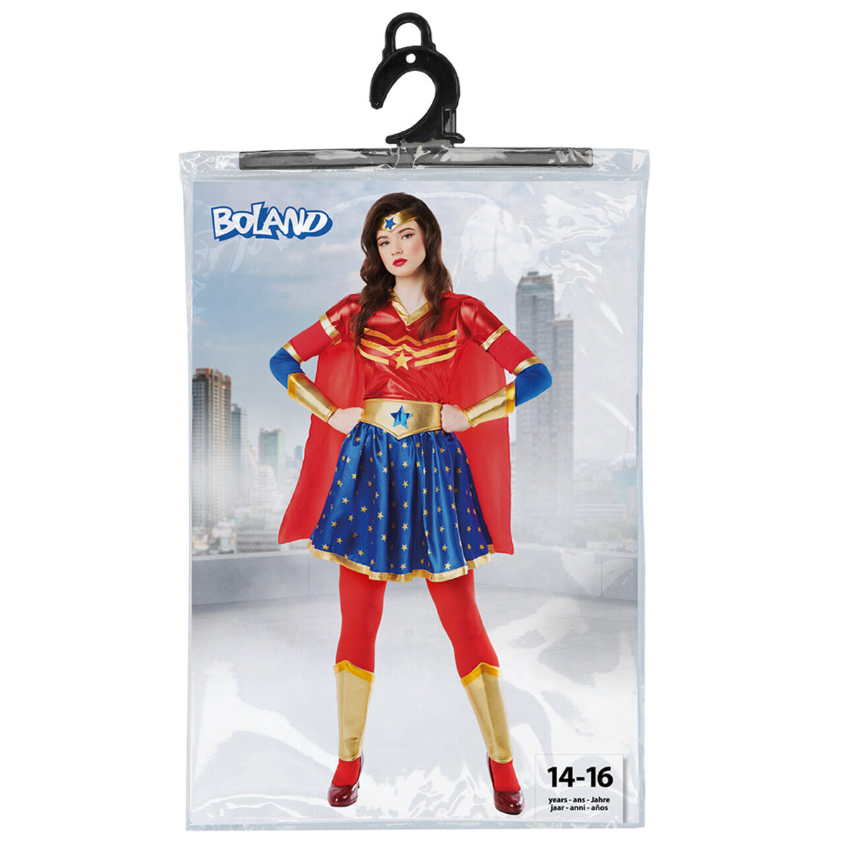 Op deze afbeelding zie je een Kostuums, van het merk Boland. Superheldin Starlight Vrouw Kostuum