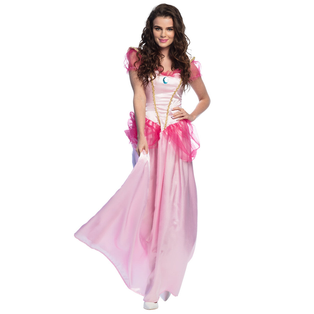 Op deze afbeelding zie je een Kostuums, van het merk Boland. Roze Droom Prinses Sophia Vrouw Kostuum