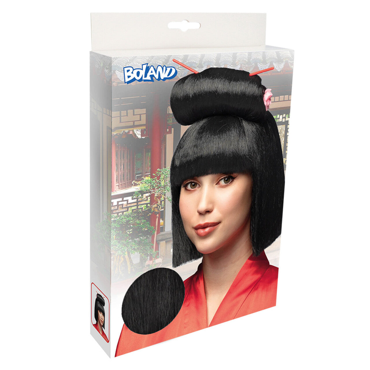Op deze afbeelding zie je een Accessoires, van het merk Boland. Pruik Maiko Kim Ono