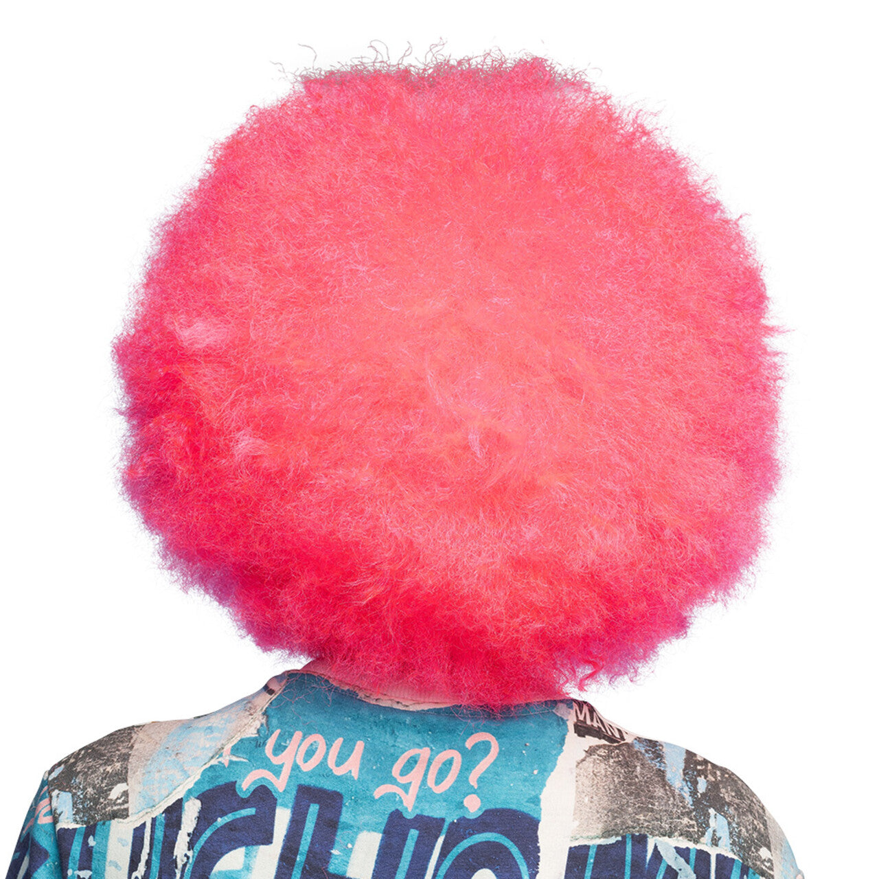 Op deze afbeelding zie je een Accessoires, van het merk Boland. Candy! Neon Roze Pruik (Uv Blacklight)