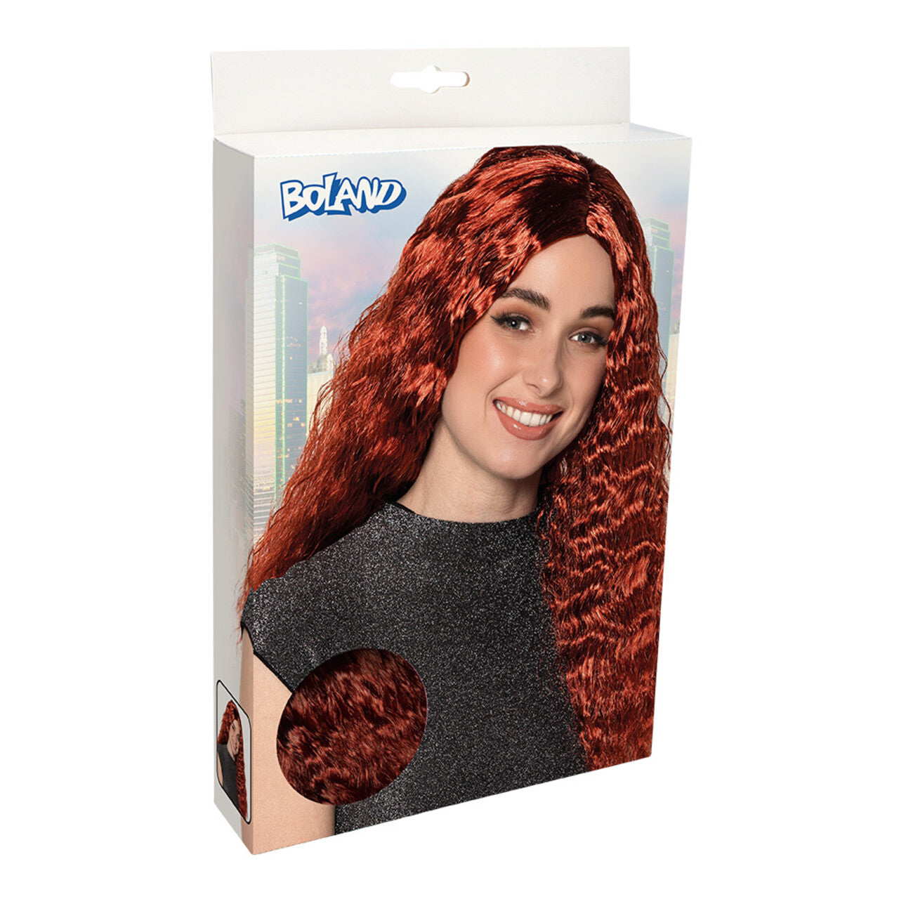 Op deze afbeelding zie je een Accessoires, van het merk Boland. Pruik Ginger Waves