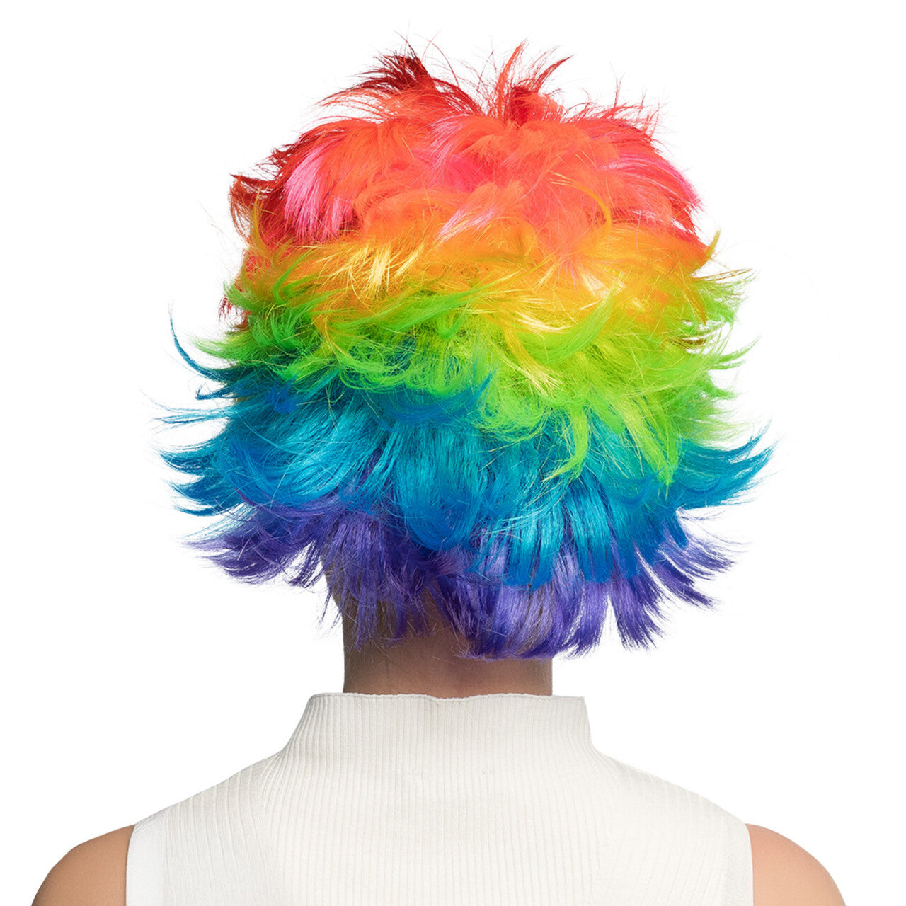 Op deze afbeelding zie je een Accessoires, van het merk Boland. Pruik Rainbow Rebel
