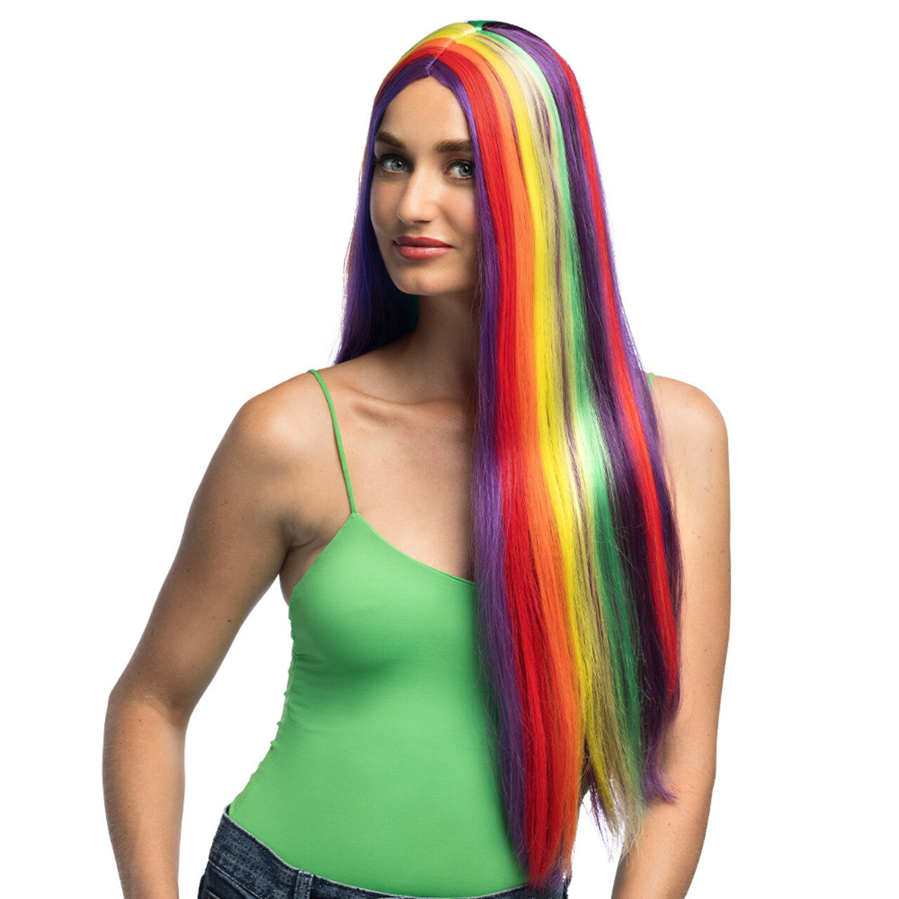 Op deze afbeelding zie je een Accessoires, van het merk Boland. Unity Party Pruik Lang