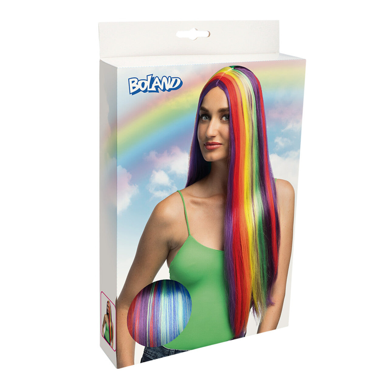 Op deze afbeelding zie je een Accessoires, van het merk Boland. Unity Party Pruik Lang