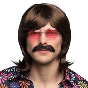 Op deze afbeelding zie je een Accessoires, van het merk Boland. Pruik Seventies Gary Met Snor