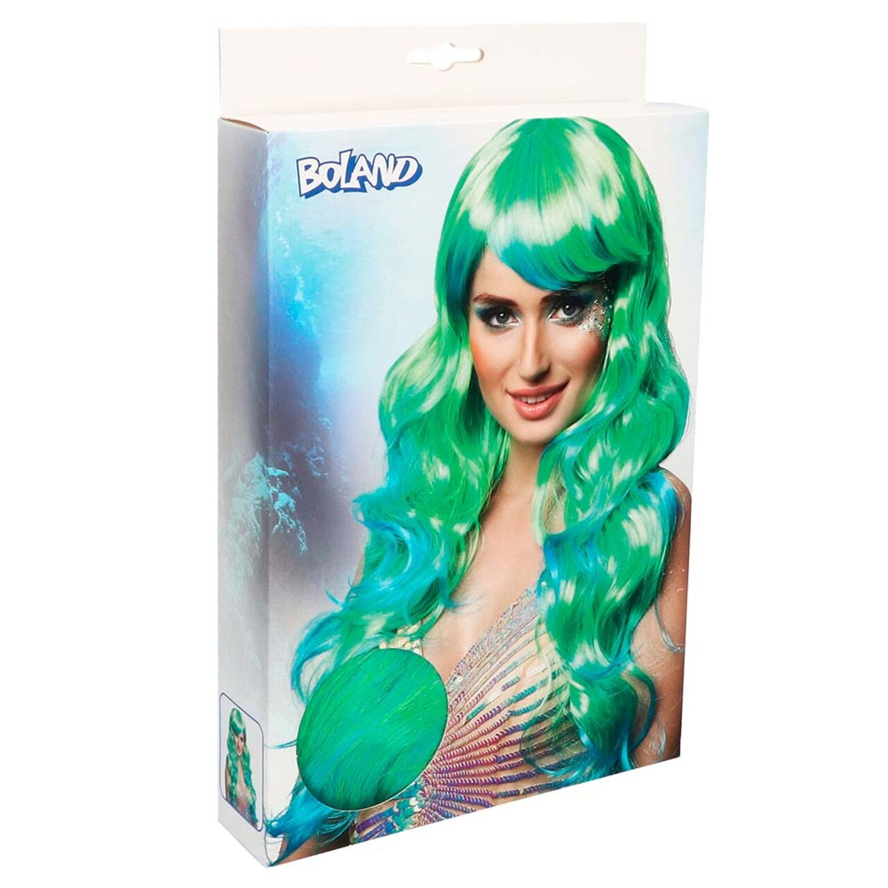 Op deze afbeelding zie je een Accessoires, van het merk Boland. Pruik Aqua Wave