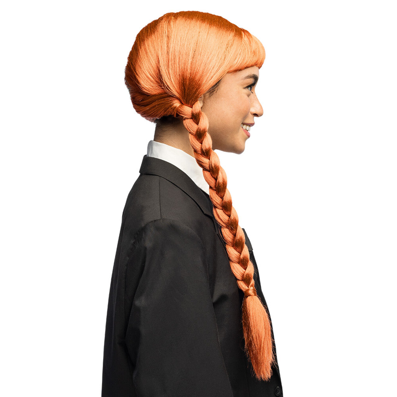 Op deze afbeelding zie je een Accessoires, van het merk Boland. Pruik Onschuldig Schoolmeisje Met Vlechten