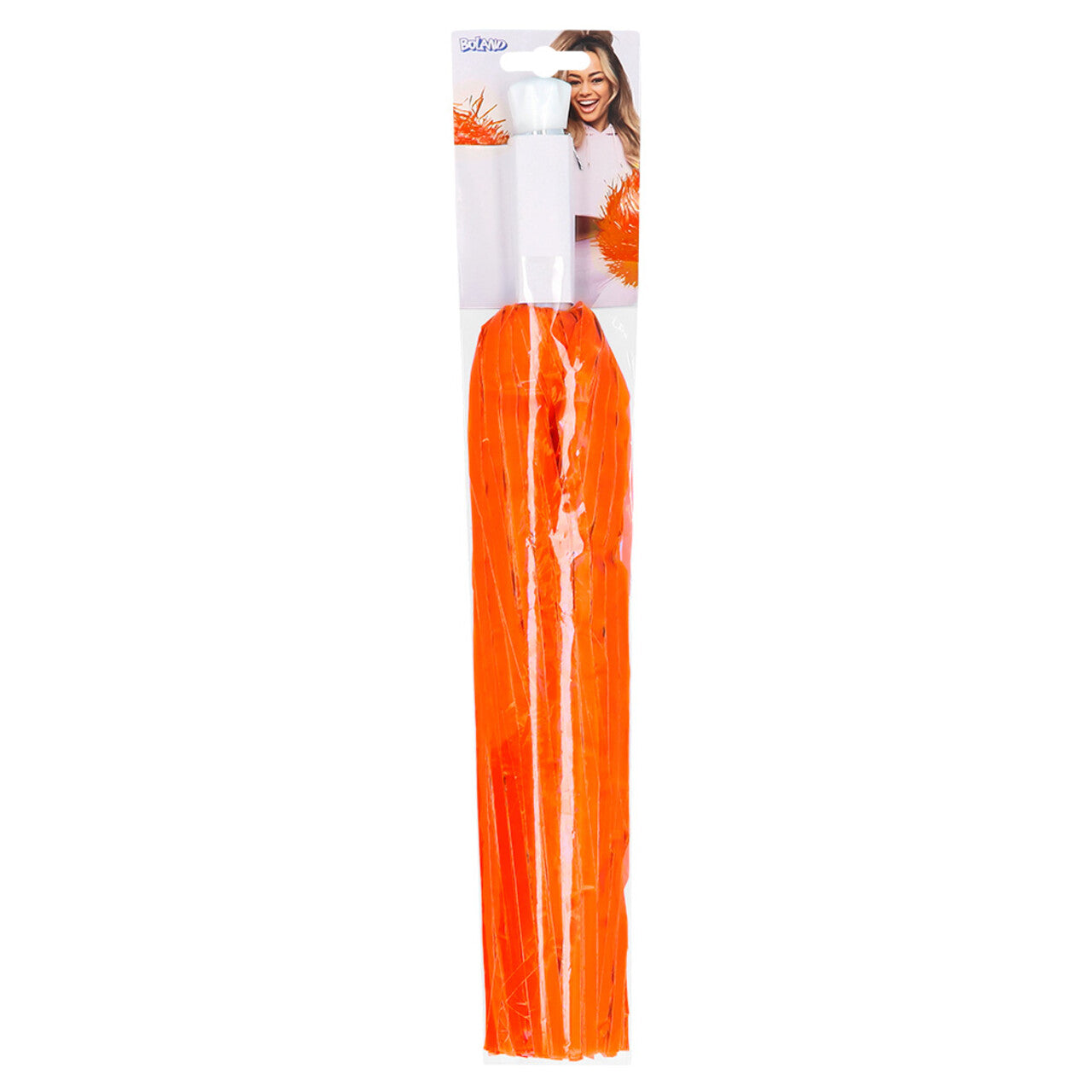 Op deze afbeelding zie je een Accessoires, van het merk Boland. Cheer For Holland Pompom Oranje 1 Stuk