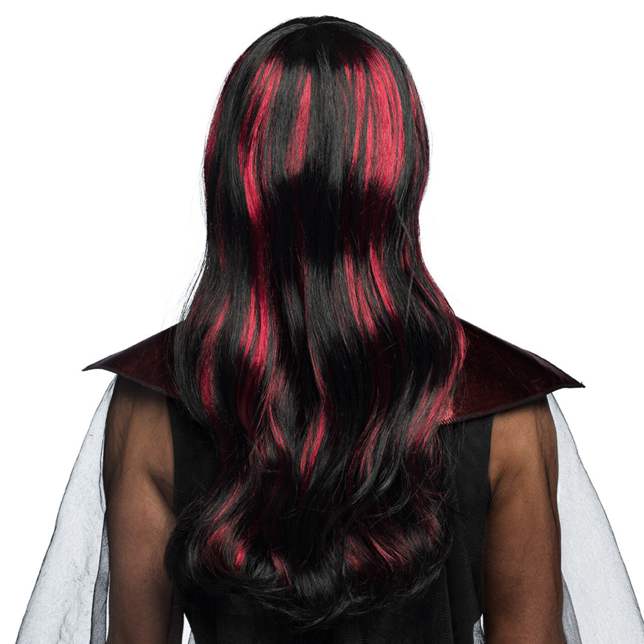 Op deze afbeelding zie je een Accessoires, van het merk Boland. Pruik Vampire Streaks