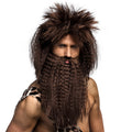 Pruik Holbewoner Rocky Roesthaar Met Baard