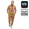 Trainingspak 90s Fresh Prince Of Blacklight Man Kostuum