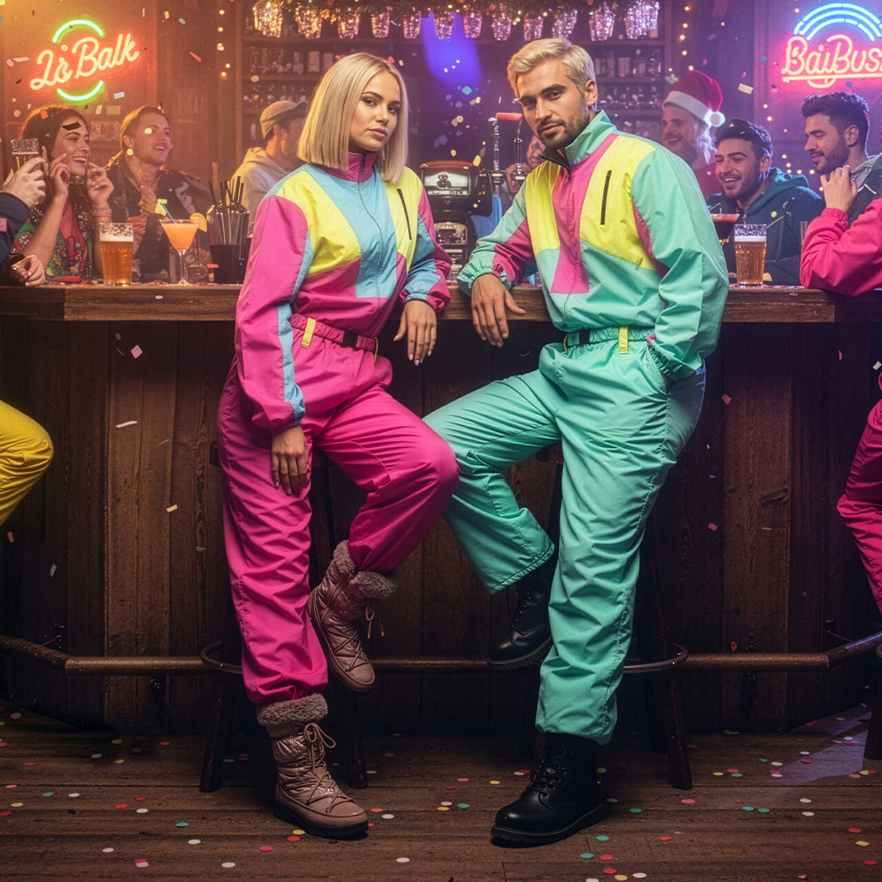 Op deze afbeelding zie je een Kostuums, van het merk Boland. Skipak Snow Blizzard Babe (S) Vrouw Kostuum