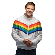 Op deze afbeelding zie je een Kostuums, van het merk Boland. Trainingsjasje Retro Vintage Rainbow Man